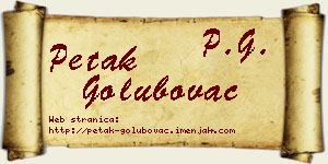 Petak Golubovac vizit kartica